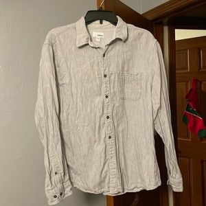 Sonoma Gray Casual button-down shirt. Large